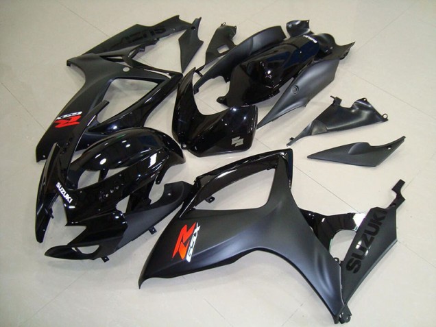 2006-2007 Matte Black GSXR 750 Motorcycle Fairings 2006-2007 Matte Black GSXR 750 Motorcycle Fairings