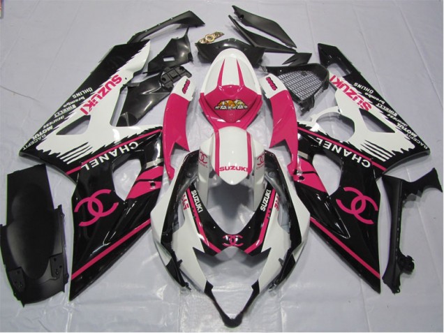 2006-2007 Pink Chanel GSXR 600 Motorcycle Fairings