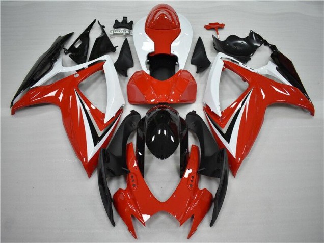 2006-2007 Red Black GSXR 600/750 Motorcycle Bodywork 2006-2007 Red Black GSXR 600/750 Motorcycle Bodywork