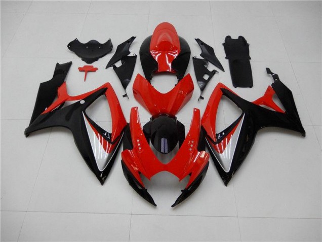 2006-2007 Red Black GSXR 600/750 Motorcycle Fairing Kits 2006-2007 Red Black GSXR 600/750 Motorcycle Fairing Kits