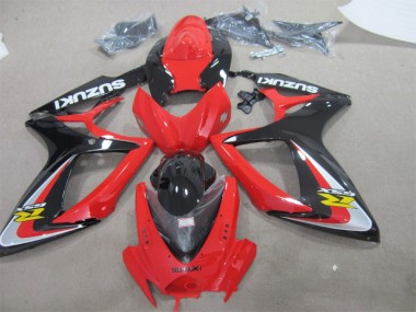 2006-2007 Red Black GSXR 600 Motorcycle Fairing