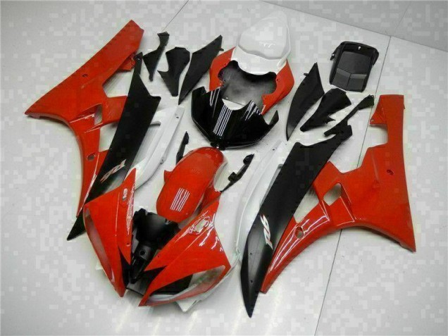 2006-2007 Red Black YZF R6 Motorcycle Fairings 2006-2007 Red Black YZF R6 Motorcycle Fairings