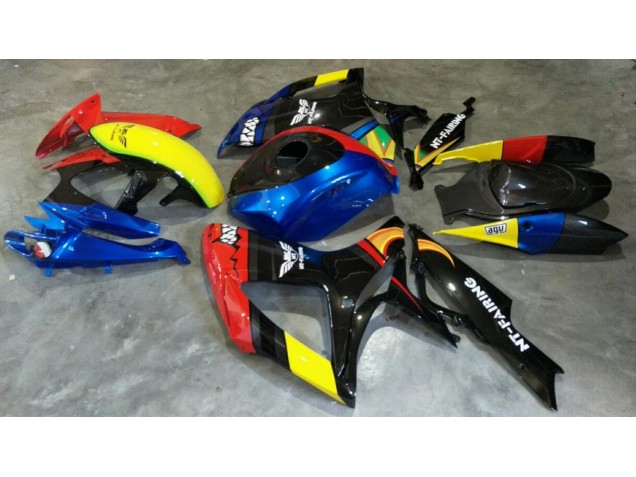 2006-2007 Red Blue GSXR 600/750 Motorcycle Fairings 2006-2007 Red Blue GSXR 600/750 Motorcycle Fairings