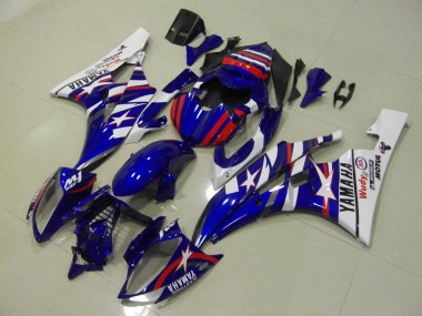 2006-2007 Red Blue Star YZF R6 Motorcycle Fairings