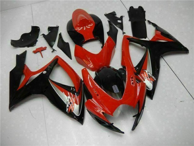 2006-2007 Red GSXR 600/750 Motorcycle Fairing 2006-2007 Red GSXR 600/750 Motorcycle Fairing