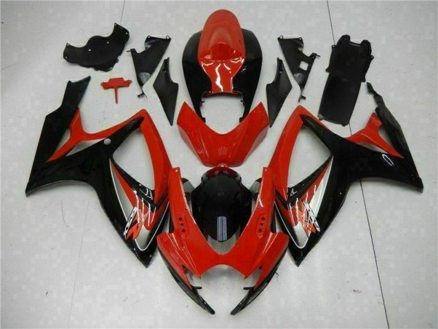 2006-2007 Red GSXR 600/750 Motorcycle Fairing 2006-2007 Red GSXR 600/750 Motorcycle Fairing
