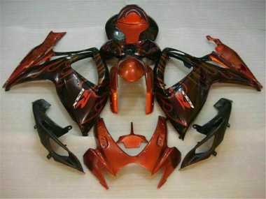 2006-2007 Red GSXR 600/750 Motorcycle Fairings