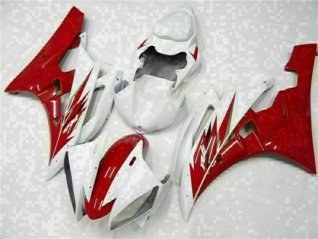 2006-2007 Red White YZF R6 Motorcycle Bodywork 2006-2007 Red White YZF R6 Motorcycle Bodywork