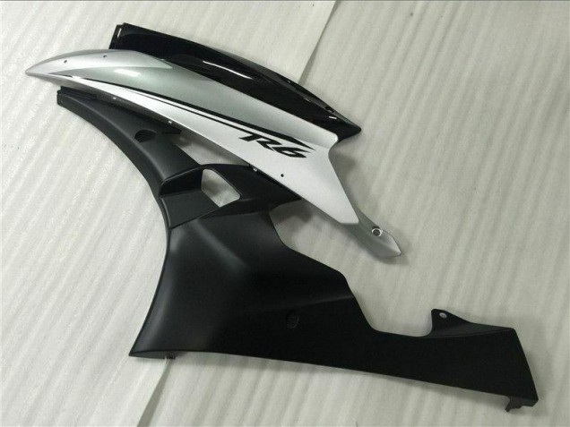 2006-2007 Silver Black YZF R6 Motorcycle Fairings 2006-2007 Silver Black YZF R6 Motorcycle Fairings