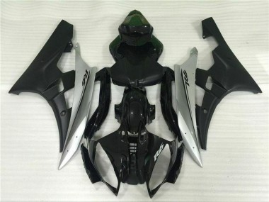 2006-2007 Silver Black YZF R6 Motorcycle Fairings