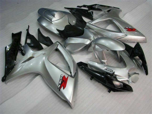 2006-2007 Silver GSXR 600/750 Motorcycle Fairings 2006-2007 Silver GSXR 600/750 Motorcycle Fairings