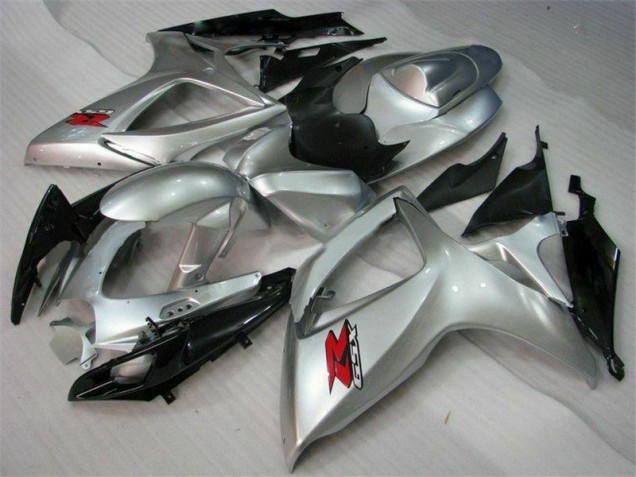 2006-2007 Silver GSXR 600/750 Motorcycle Fairings 2006-2007 Silver GSXR 600/750 Motorcycle Fairings