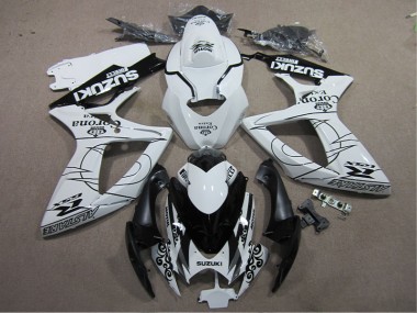 2006-2007 White Black Corona Extra GSXR 600 Motorcycle Fairings