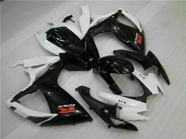 2006-2007 White Black GSXR 600/750 Motorcycle Fairings 2006-2007 White Black GSXR 600/750 Motorcycle Fairings