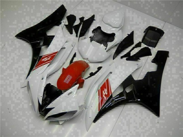2006-2007 White Black YZF R6 Motorcycle Bodywork