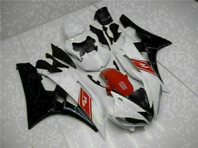 2006-2007 White Black YZF R6 Motorcycle Bodywork