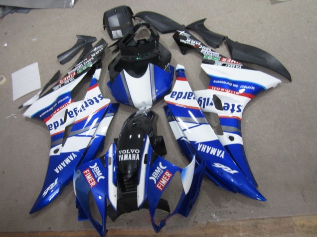 2006-2007 White Blue Sterilgarda Volvo YZF R6 Motorcycle Fairings 2006-2007 White Blue Sterilgarda Volvo YZF R6 Motorcycle Fairings