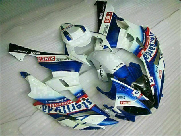 2006-2007 White Blue YZF R6 Motorcycle Fairing 2006-2007 White Blue YZF R6 Motorcycle Fairing
