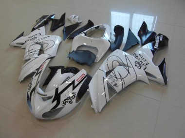 2006-2007 White Corona ZX10R Motorcycle Fairings
