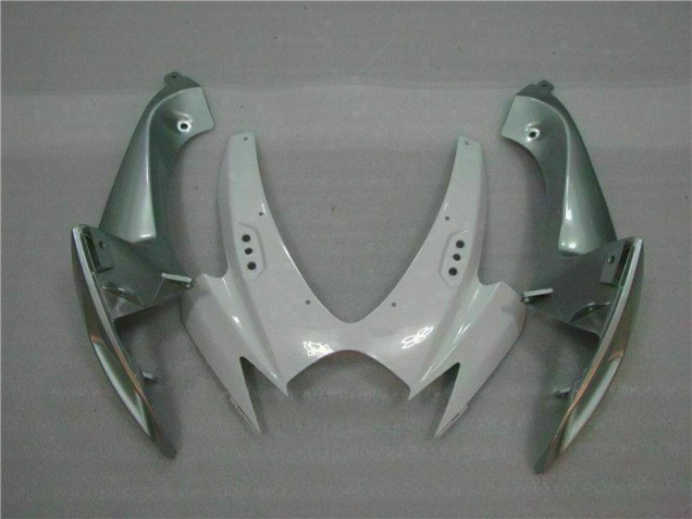 2006-2007 White Silver GSXR 600/750 Motorcycle Fairings