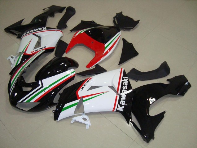 2006-2007 White and Black ZX10R Motorcycle Fairings 2006-2007 White and Black ZX10R Motorcycle Fairings