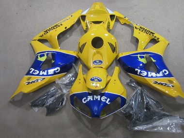 2006-2007 Yellow Blue Camel CBR1000RR Motorcycle Fairings