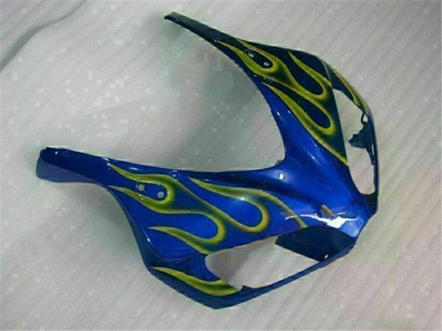 2006-2007 Yellow Flame Blue CBR1000RR Motorcycle Fairings 2006-2007 Yellow Flame Blue CBR1000RR Motorcycle Fairings