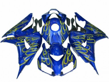 2006-2007 Yellow Flame Blue CBR1000RR Motorcycle Fairings