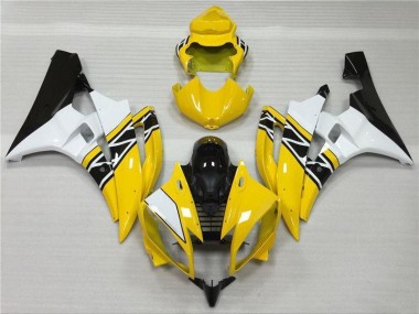 2006-2007 Yellow White Black YZF R6 Motorcycle Fairings