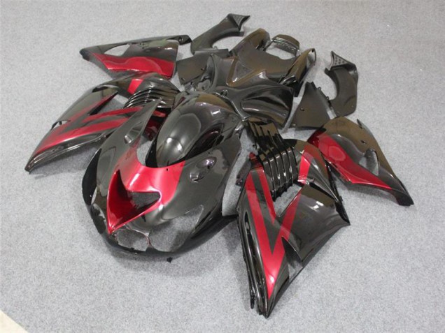 2006-2011 Black Red ZX14R ZZR1400 Motorcycle Fairing