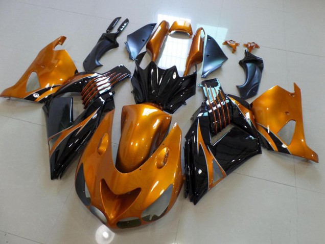 2006-2011 Brown and Black No Sticker ZX14R ZZR1400 Motorcycle Fairings 2006-2011 Brown and Black No Sticker ZX14R ZZR1400 Motorcycle Fairings