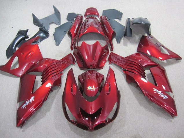 2006-2011 Red White Ninja Decal ZX14R ZZR1400 Motorcycle Fairings 2006-2011 Red White Ninja Decal ZX14R ZZR1400 Motorcycle Fairings
