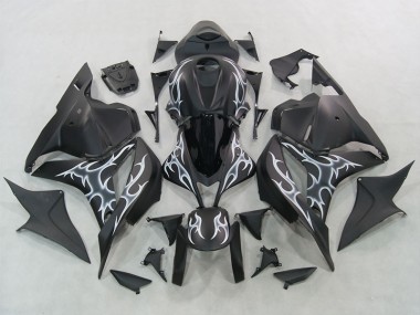 2007-2008 Black CBR600RR Motorcycle Fairing Kits & Plastic
