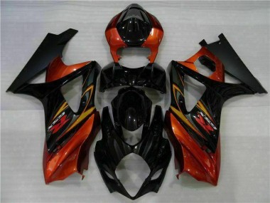 2007-2008 Black GSXR 1000 Full Motorcycle Fairing Kits