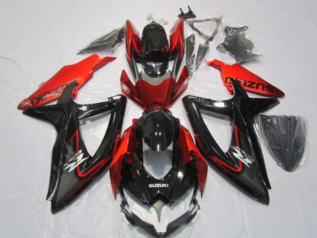 2007-2008 Black Red GSXR 1000 Motorcycle Fairing 2007-2008 Black Red GSXR 1000 Motorcycle Fairing