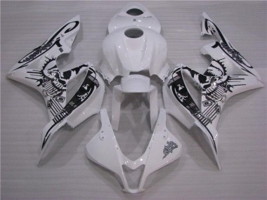 2007-2008 Black White CBR600RR Motorcycle Fairing