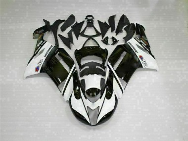 2007-2008 Black White ZX6R Motorcycle Fairing