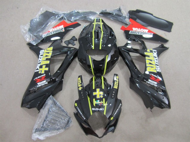 2007-2008 Black Yellow Rizla GSXR 1000 Motorcycle Fairings 2007-2008 Black Yellow Rizla GSXR 1000 Motorcycle Fairings