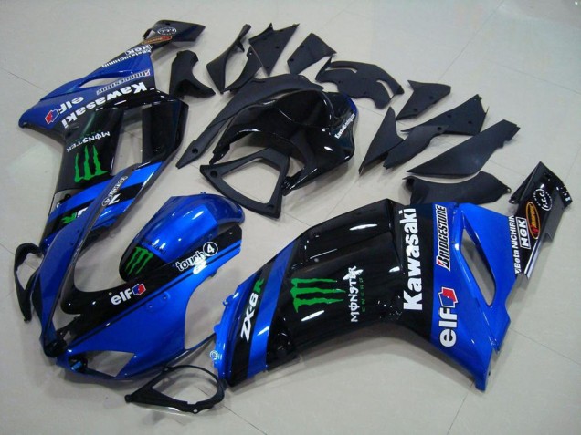 2007-2008 Blue Monster ZX6R Motorcycle Fairings 2007-2008 Blue Monster ZX6R Motorcycle Fairings