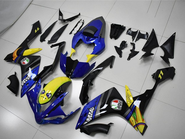 2007-2008 Blue Shark YZF R1 Motorcycle Fairings 2007-2008 Blue Shark YZF R1 Motorcycle Fairings