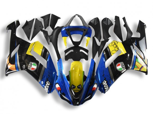 2007-2008 Blue Shark ZX6R Motorcycle Fairings 2007-2008 Blue Shark ZX6R Motorcycle Fairings