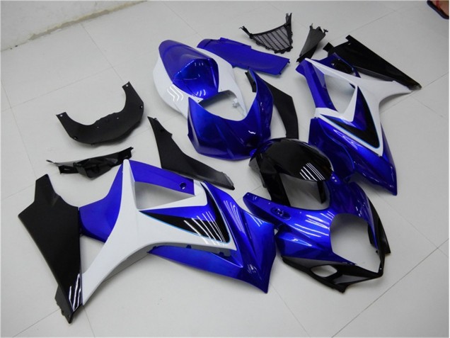 2007-2008 Blue White Black GSXR 1000 Motorcycle Fairings