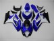 2007-2008 Blue White Black GSXR 1000 Motorcycle Fairings