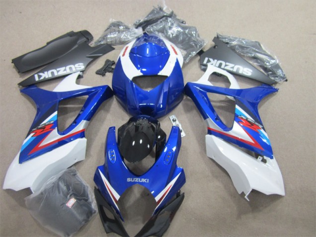 2007-2008 Blue White GSXR 1000 Motorcycle Bodywork 2007-2008 Blue White GSXR 1000 Motorcycle Bodywork