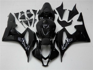 2007-2008 Glossy Black CBR600RR Motorcycle Fairings