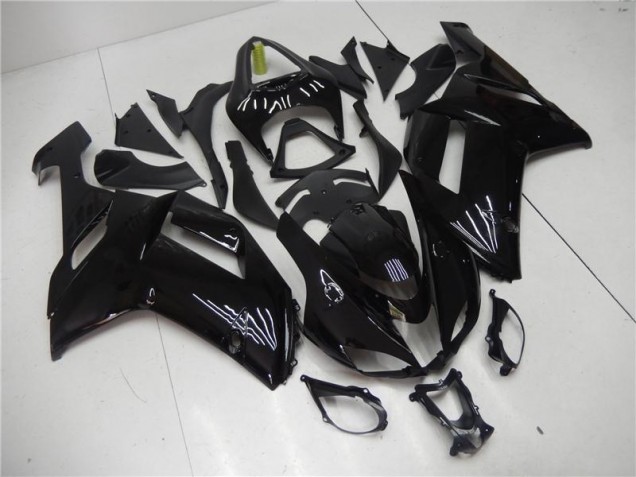2007-2008 Glossy Black ZX6R Motorcycle Fairing 2007-2008 Glossy Black ZX6R Motorcycle Fairing