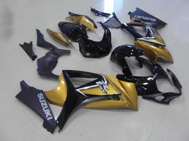 2007-2008 Gold Black GSXR 1000 Motorcycle Fairings 2007-2008 Gold Black GSXR 1000 Motorcycle Fairings