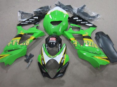 2007-2008 Green Rizla Q8 Oils GSXR 1000 Motorcycle Fairings