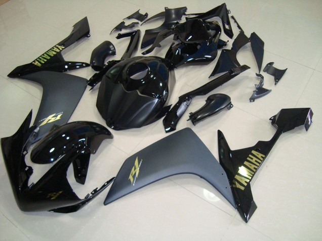 2007-2008 Matte Black Gold YZF R1 Motorcycle Fairings 2007-2008 Matte Black Gold YZF R1 Motorcycle Fairings