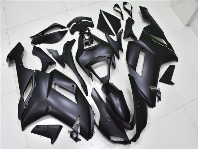 2007-2008 Matte Black ZX6R Motorcycle Fairings 2007-2008 Matte Black ZX6R Motorcycle Fairings